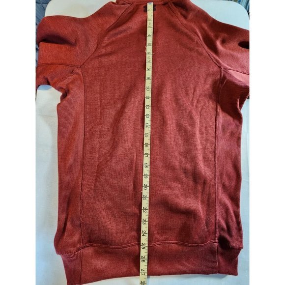 Under Armour ColdGear Storm Pullover Mens Small Loose Burgundy 1/2‎ Zip - Picture 12 of 14